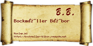 Bockmüller Bíbor névjegykártya